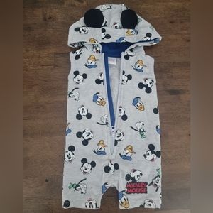 Mickey Mouse Sleeveless Onesie (0-3M)